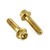 Stainless Steel Brake & Clutch Lever Pinch Bolts Gold