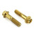 Stainless Steel Clip-On / Handle Bar Mount Bolts Race Spec Gold