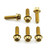 Stainless Steel Disc Bolt Race Spec Front Pack x6 Gold