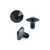 Stainless Steel Exhaust End Cap Bolt Kit Black