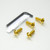 Stainless Steel Heel Plate Bolt Kit Gold