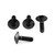 Stainless Steel Heel Plate Bolt Kit Black