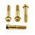 Stainless Steel Top & Bottom Yoke Pinch Set Gold
