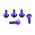 Titanium Disc Bolt To Fit Yamaha M6x20mm Pack x5 Purple Haze