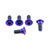 Titanium Disc Bolt To Fit Yamaha M8x20mm Pack x5 Purple Haze