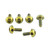 Titanium Disc Bolt To Fit Honda M6x17mm Pack x6 Gold