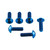 Titanium Disc Bolt To Fit Yamaha M8x25mm Pack x6 Blue