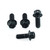 Titanium ABS Sensor Mount Bolt Kit Front & Rear Race Spec Black