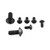 Titanium Titanium ABS Sensor Ring Mount Bolt Kit Front & Rear Black