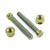 Titanium Axle Adjuster Bolt & Nut Kit M8x(1.25mm)x55mm Gold