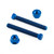 Titanium Axle Adjuster Set M8x60mm 2xBolts 2xNuts Blue