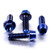 Titanium Brake & Clutch Lever Perch Pinch Bolt Kit Blue