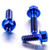 Titanium Brake & Clutch Lever Perch Pinch Bolt Kit Blue
