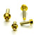 Titanium Brake & Clutch Lever Perch Pinch Bolt Kit Gold
