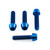 Titanium Brake & Clutch Lever Perch Pinch Bolt Kit Blue