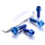 Titanium Brake & Clutch Lever Perch Pinch Bolt Kit Race Spec Blue