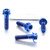 Titanium Clip-On / Handle Bar Mount Bolt Kit DualDrive Blue