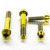 Titanium Clip-On / Handle Bar Mount Bolt Kit Gold