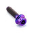 Titanium DualDrive Bolt M5x(0.80mm)x20mm Race Spec Purple Haze
