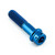 Titanium Exhaust Mount Bolt Kit Flanged Socket Cap Race Spec Blue