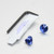 Titanium Exhaust Heat Shield Mount Bolt Kit Blue