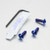 Titanium Exhaust Heat Shield Mount Bolt Kit Blue