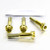Titanium Front Axle Pinch Bolt Kit DualDrive Gold