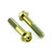 Titanium Front Axle Pinch Bolt Kit Race Spec Gold