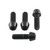 Titanium Front Axle Pinch Bolt Kit Black