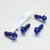 Titanium Front Axle Pinch Bolt Kit Race Spec Blue