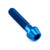 Titanium Front Axle Pinch Bolt Kit Blue