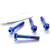 Titanium Front Axle Pinch Bolt Kit DualDrive Blue