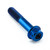 Titanium Front Axle Pinch Bolt Kit DualDrive Blue