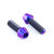 Titanium Front Axle Pinch Bolt Kit Purple Haze