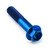 Titanium Front Axle Pinch Bolt Kit Blue