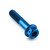 Titanium Front Axle Pinch Bolt Kit DualDrive Blue