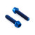 Titanium Front Axle Pinch Bolt Kit Blue
