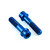 Titanium Front Axle Pinch Bolt Kit Flanged Socket Cap Race Spec Blue