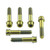 Titanium Front Caliper Pinch Bolt Kit Flanged Socket Cap Race Spec Gold