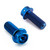 Titanium Front Brake Caliper Mount Bolt Kit Race Spec Blue