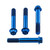 Titanium Front Brake Caliper Mount Bolt Kit Race Spec Blue