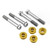 Titanium Front Brake Radial Caliper Mount Bolt Kit M10x(1.25mm)x70mm with 7mm Spacer Gold