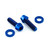 Titanium Fuel Tank Mounting Bolt Kit Blue