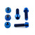 Titanium Gear Linkage Bolt Kit Blue