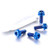 Titanium Heel Plate Bolt Kit DualDrive Blue