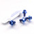 Titanium Heel Plate Bolt Kit Blue