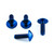 Titanium Heel Plate Bolt Kit Blue