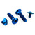 Titanium Heel Plate Bolt Kit Blue