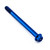 Titanium Flanged Hex Head Bolt M8x(1.25mm)x100mm Race Spec Blue
