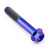Titanium Flanged Hex Head Bolt M8x(1.25mm)x49mm Purple Haze